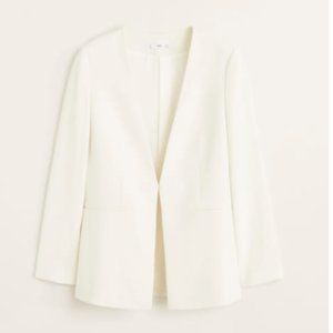 Structured textured blazer, XS
